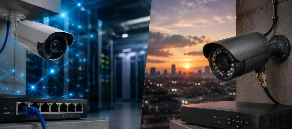 Cámaras IP vs cámaras analógicas: diferencias y cuál elegir